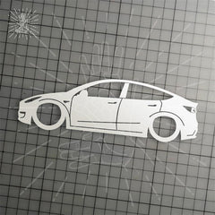 Model 3/Y/S/X Don't Touch My Car Humorous Decorative Sticker For Tesla - Evooor