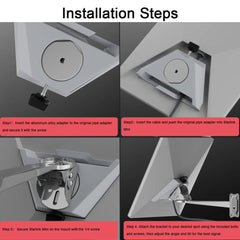 Premium Wall Mount Bracket Set for Starlink Mini Dish Installation - Evooor