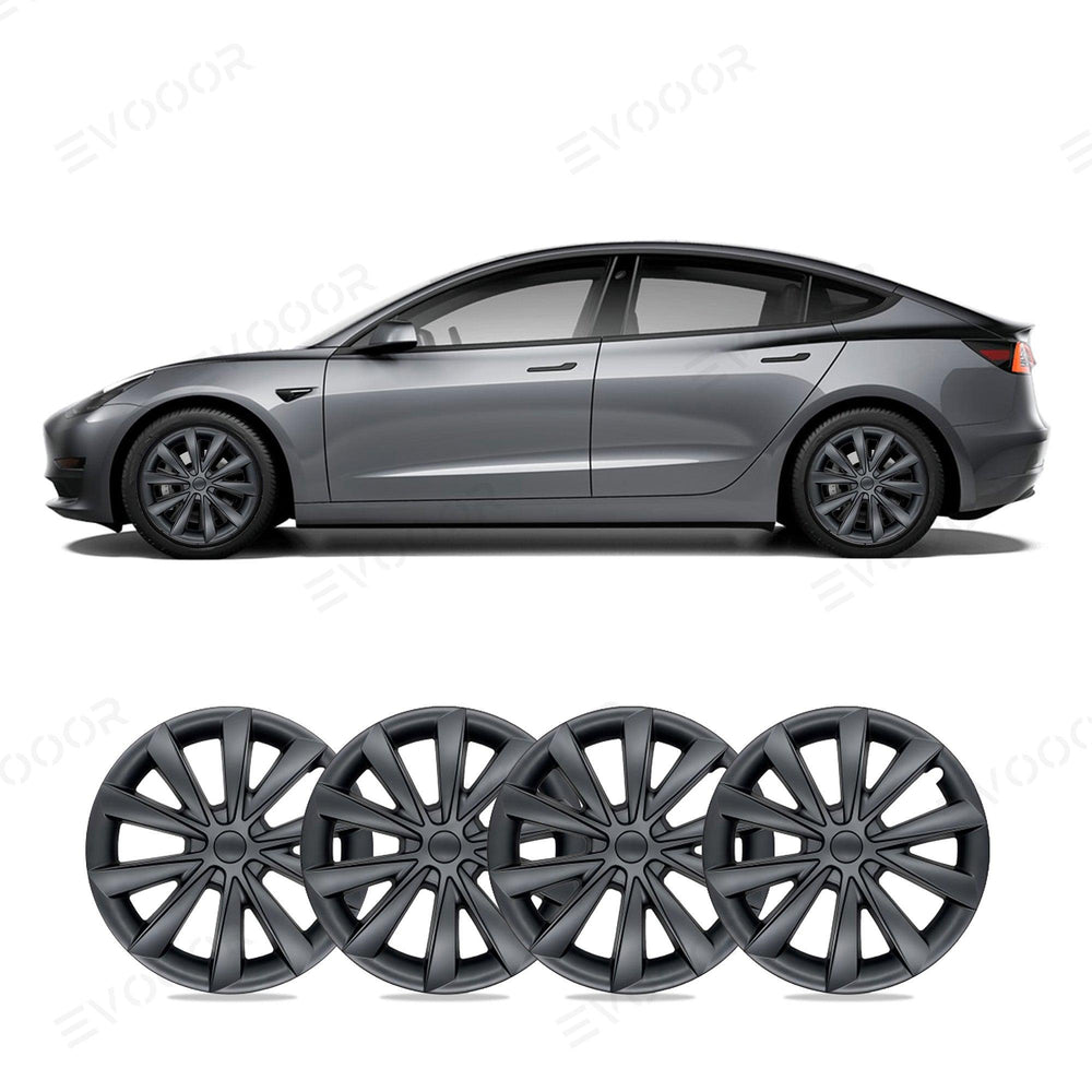 Model 3 18'' Aero Wheels Cover Hubcaps Replacement 4PCS for Tesla (2017-2023) - Evooor