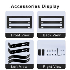 Model 3/Y No Drill Front License Plate Frame-Adjustable Movable License Plate Holder, License Plate Mount For Tesla(2017-2024) - Evooor