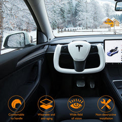 Tesla Model 3/Y Yoke Style Carbon Fiber Steering Wheel - Evooor