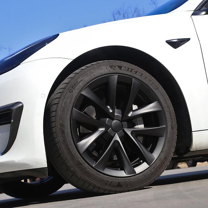 Model 3 Arachnid Wheel Cover 18 inch Sport Model S Plaid Version Wheel Cap 4PCS Matte For Tesla(2017-2023) - Evooor