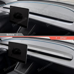 Carbon Fiber Dashboard Vent Trim Upgrade for Tesla Model Y 2025+ – Premium Juniper Finish - Evooor