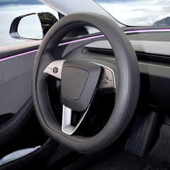 Premium Ventilated Steering Wheel Cover for Tesla Model Y Juniper 2025+ - Evooor