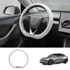 Alcantara Half-Open Steering Wheel Cover for Tesla Model 3/Y