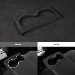 Tesla Alcantara Rear Seat Cup Cover For 2024 Model 3 Highland - Evooor