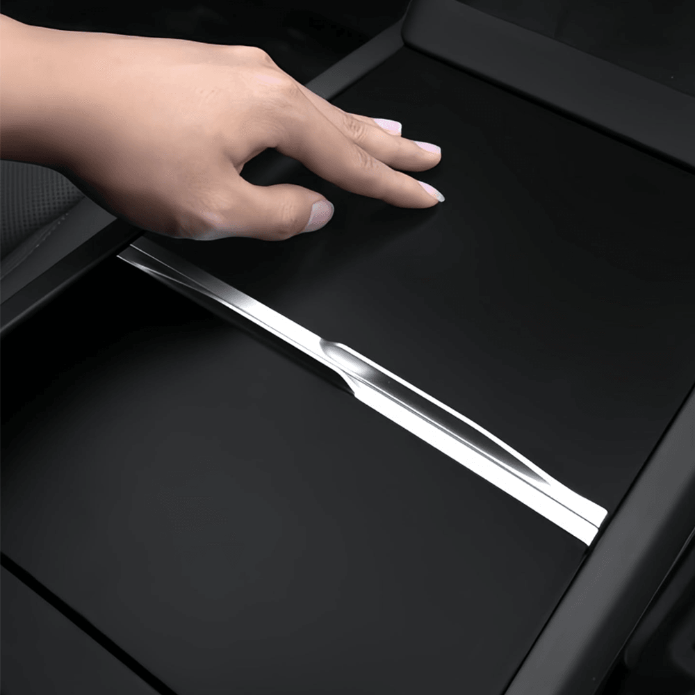 Premium Vinyl Center Console Skin Guard for Tesla Model 3 - Protective Wrap for Highland 2024+ Configuration - Evooor