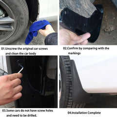 Mud Flaps Front & Rear Kit for VW ID.7 (2023–2025) (4PCS) - Evooor