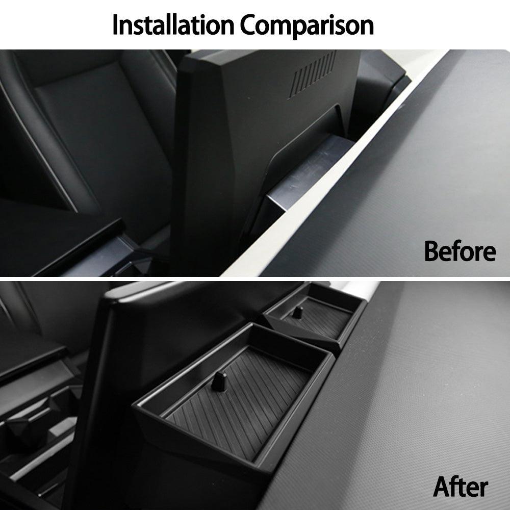 Cybertruck Center Console Behind-Screen Storage Box (Set of 2) - Evooor