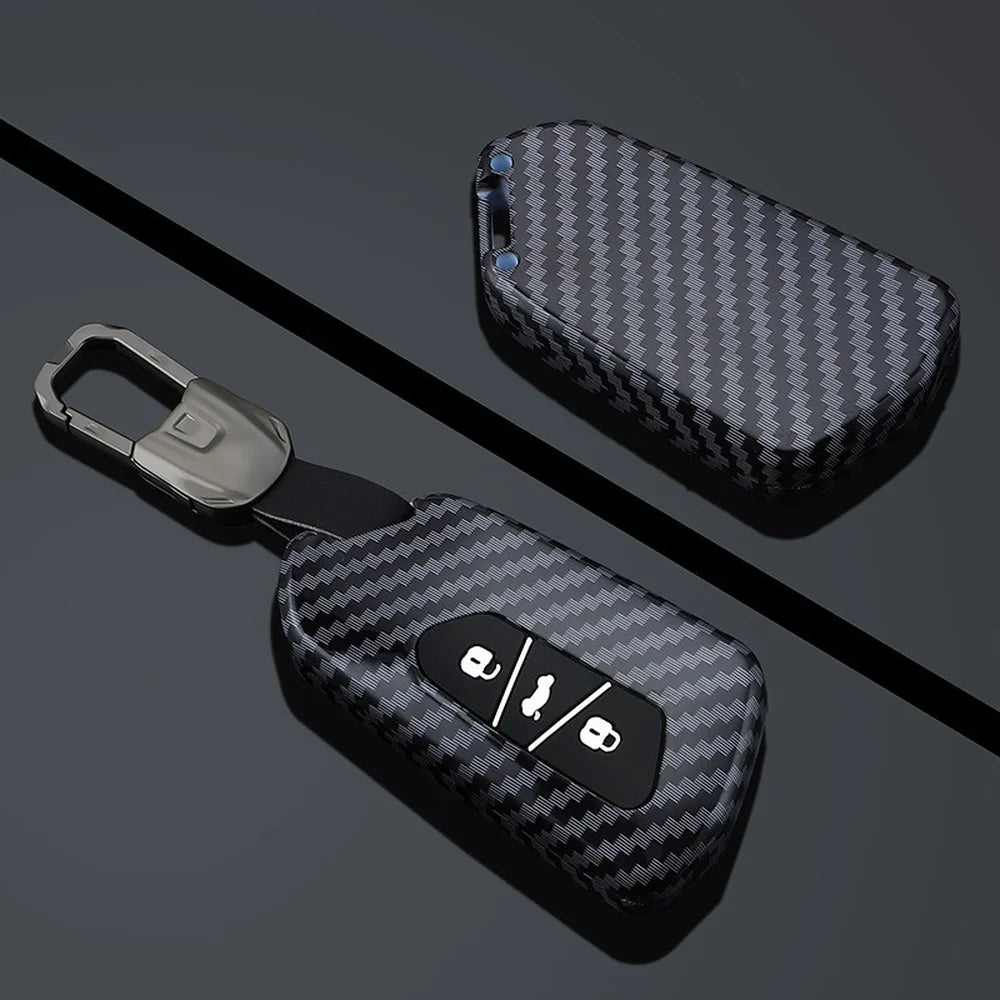 ABS Carbon Fiber Texture Car Key Case Cover For VW ID.3 2025 - Evooor