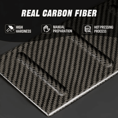 High-Quality Carbon Fiber Trunk Sill Protectors Set for Tesla Model X 2022 and Beyond - Evooor