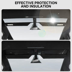 Upper Front Windshield Sunshade Mesh Sun Visor for Cybertruck (2 Pcs) - Evooor