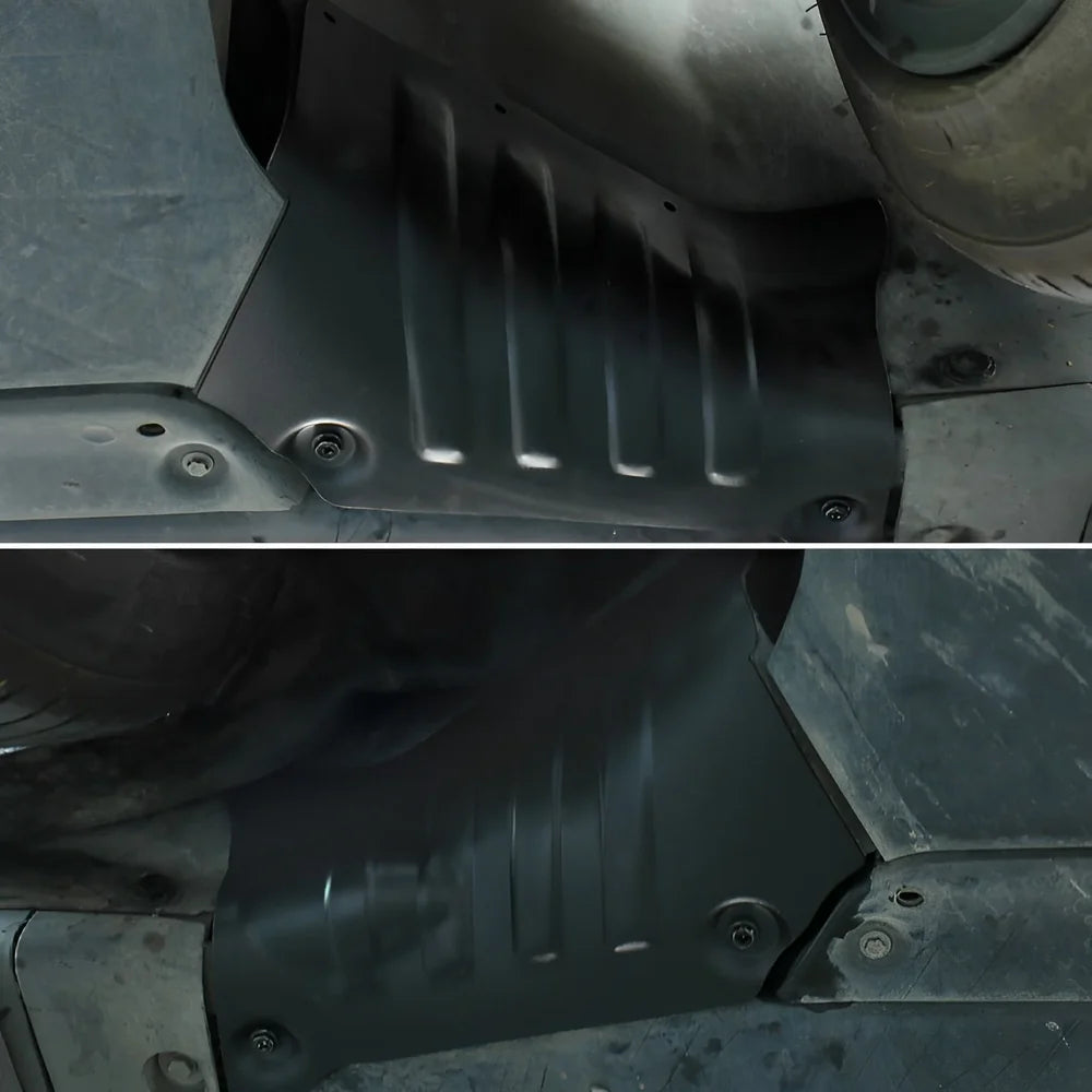 Aluminum Alloy Skid Plate Guards Set for Tesla Model Y & Model 3: Coolant Line Protection Kit - Evooor