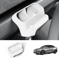 Multi-Function Steering Wheel Phone Mount & Glasses Holder for Tesla Model Y Juniper 2025+ - Evooor