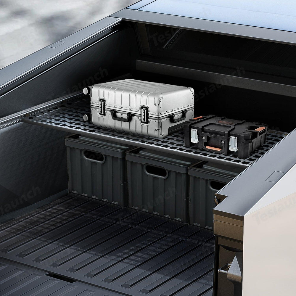 Rear Trunk L-Track Molle Cargo Shelf Rack for Cybertruck - Evooor