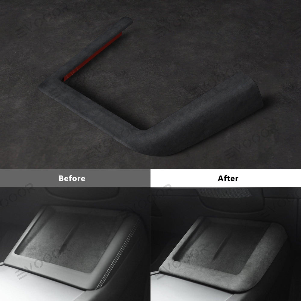 2024 Tesla Model 3 Highland Alcantara Central Control Charging Frame Cover - Evooor