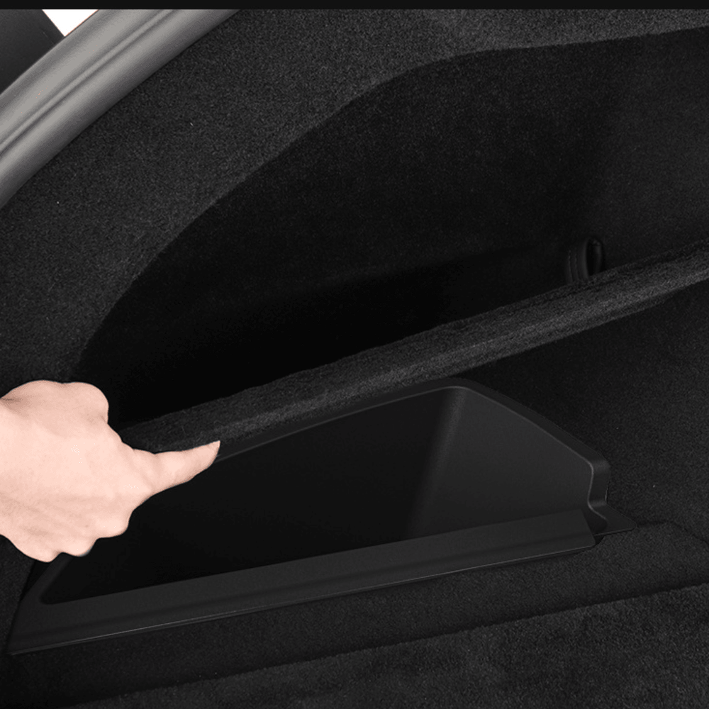 Tesla Model S 2023+ Rear Trunk Storage Organizer with Convenient Side Compartments - Evooor