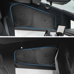 Privacy & Thermal Insulation Window Sunshade Sun Visor Curtains for Cybertruck - Evooor
