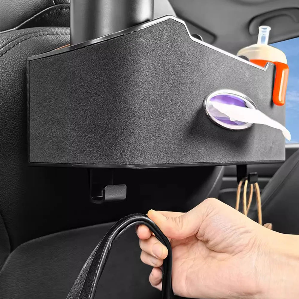 Alcantara Seat Back Multi-functional Storage Box For VW ID.4 2024-2025 - Evooor