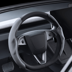 Non-Slip Microfiber Steering Wheel Wrap for Tesla Model 3 SUV 2024+ - Evooor