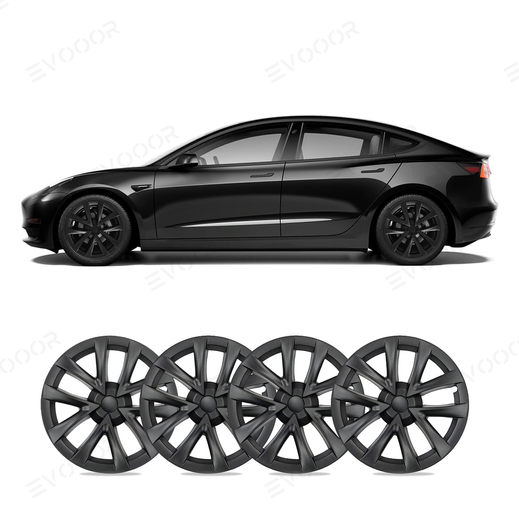 Tesla Model 3 Highland 18inch Wheel Covers Photon Hubcaps Tesla