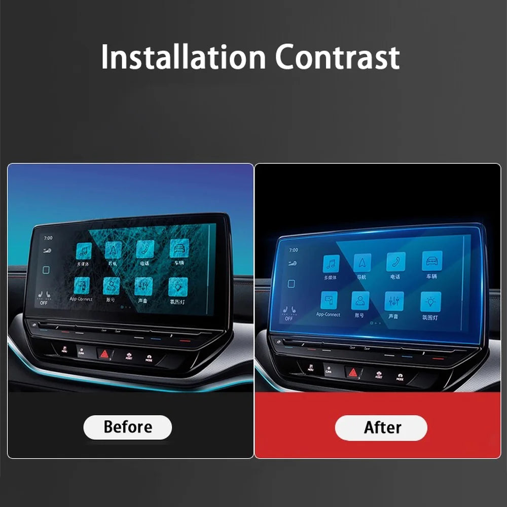 HD Tempered Glass Navigation & Dashboard Screen Protector For VW ID.3 2021-2025 - Evooor