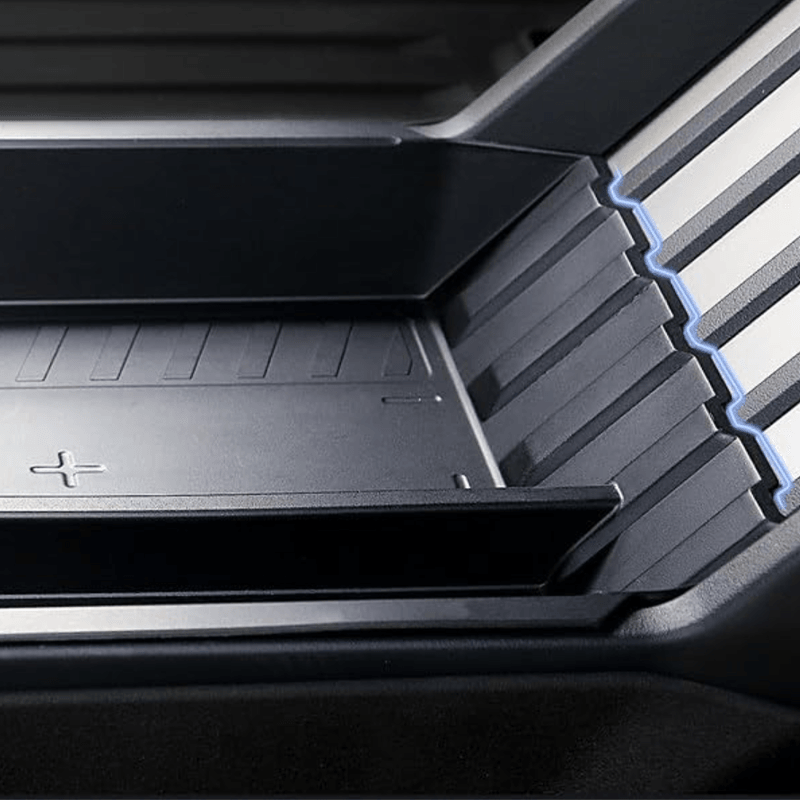 TPE Center Console Lower Tray Organizer Box for Tesla Cybertruck - Evooor