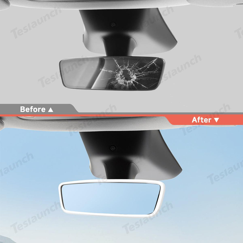 Interior Rearview Mirror Trim Cover for Tesla Model 3/Y - Evooor
