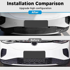 Aluminum Alloy Front Bumper Bug Mesh Grill Protector For VW ID.4 2021-2025