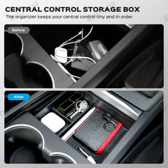 2024 Model 3 Highland Console Organizer Tray Set Designed for Tesla (3 PCS) - Evooor