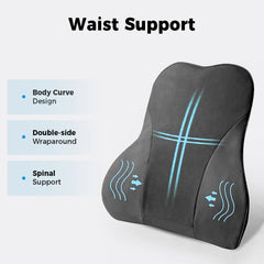 Alcantara Seat Lumbar Support Pillow For VW ID.4 2021-2025 - Evooor