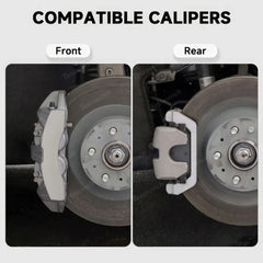 Set of 4 Red Brake Caliper Covers for Tesla Model Y - Enhanced Style for 2025+ Models - Evooor