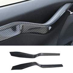 High-Quality Carbon Fiber Interior Door Panel Accents Set for Tesla Model X - Enhance Your Car's Look! - Evooor