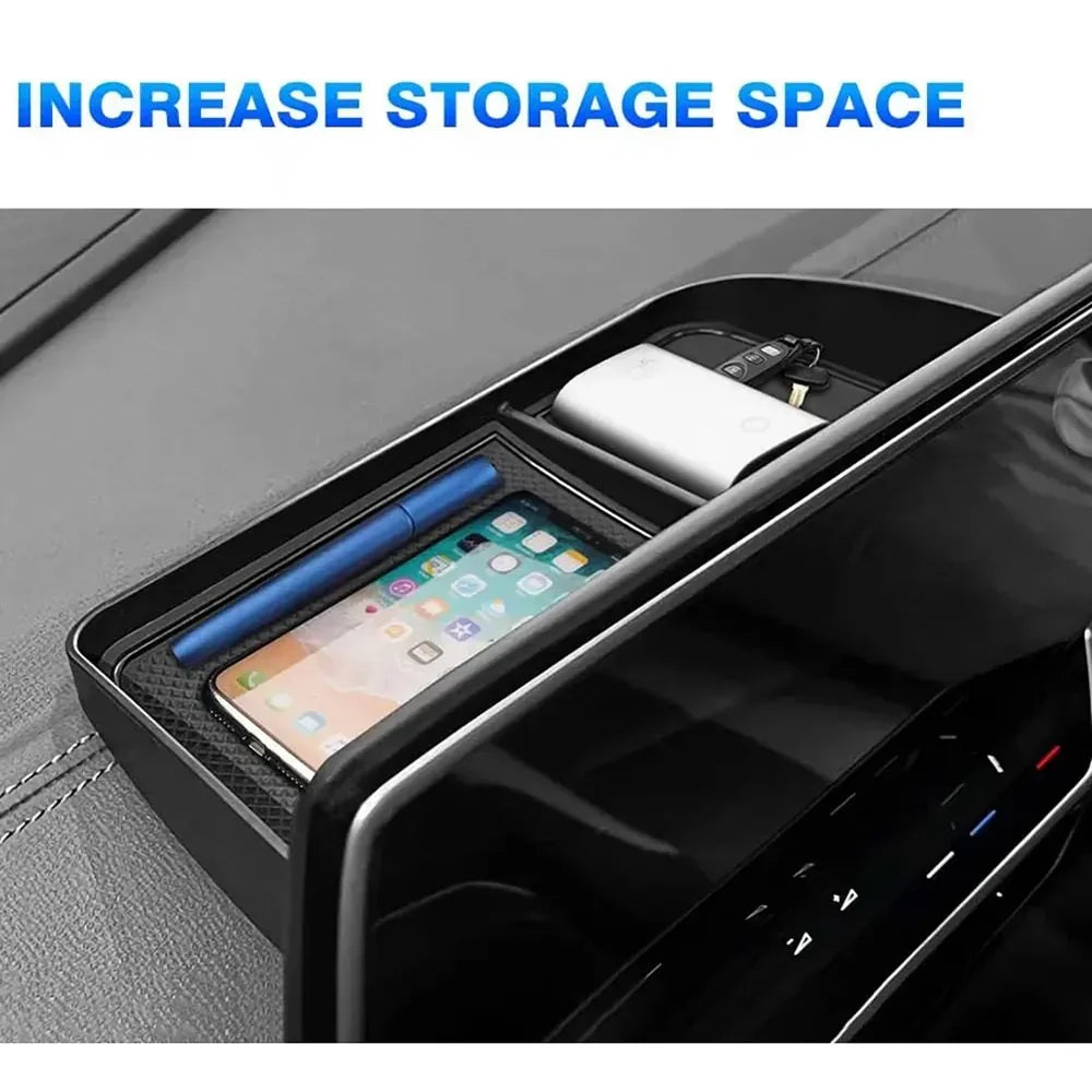 ABS Dashboard Storage Box Organizer Behind Central Display For VW ID.4 2021-2025 - Evooor