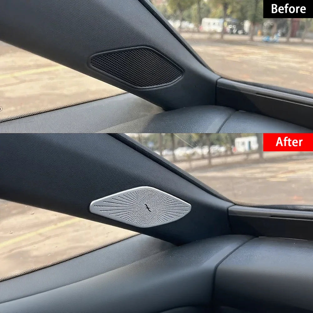 Stainless Steel A-Pillar Speaker Trim Sticker For VW ID.3(2PCS) - Evooor