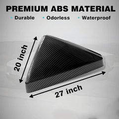 Rear View Mirror Covers (Carbon Fiber Pattern ABS) (1 Pair) for Cybertruck - Evooor