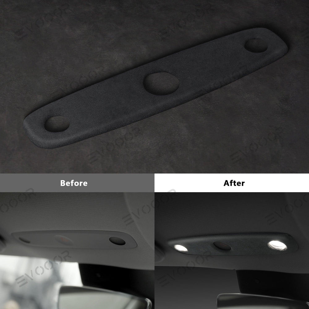 2024 Tesla Model 3 Highland Alcantara Front Reading Light Cover - Evooor