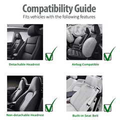 Waterproof Neoprene Seat Protector - Universal Fit for Car Seats - Anti-Skid Technology - Evooor