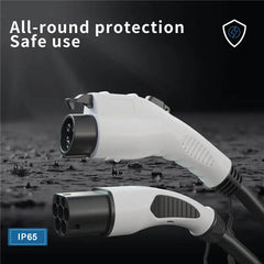 Type 2 to Type 1 Electric Vehicle (EV) Charging Cable with J1772 Connector - Evooor