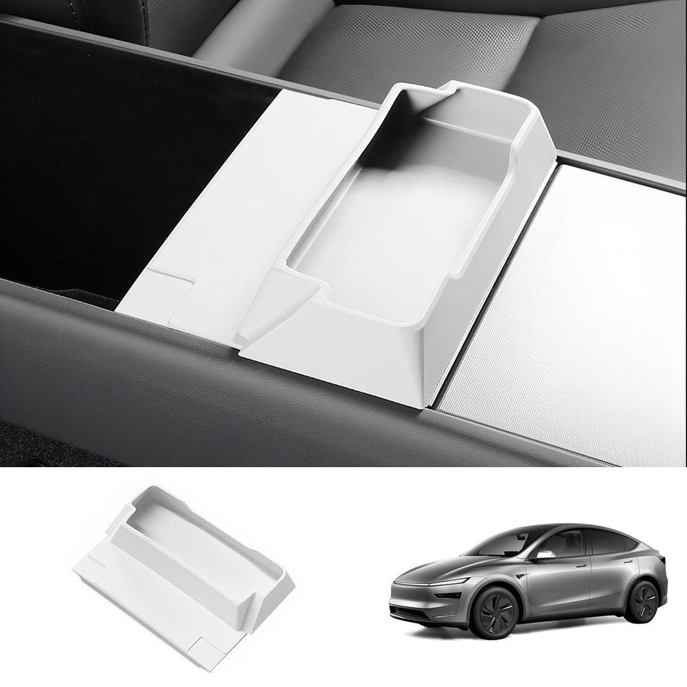 Multi-Functional Silicone Center Console Glasses Tray for Tesla Model Y Juniper 2025+ - Evooor