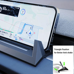 Highland 2024+ Model 3 / Juniper 2025+ Model Y Dashboard TPE Phone Mount Stand Holder - Evooor