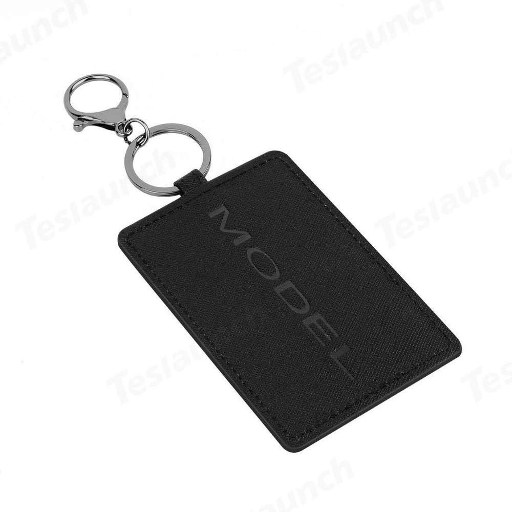 Genuine Leather Tesla Key Card Case with RFID Blocking - Evooor