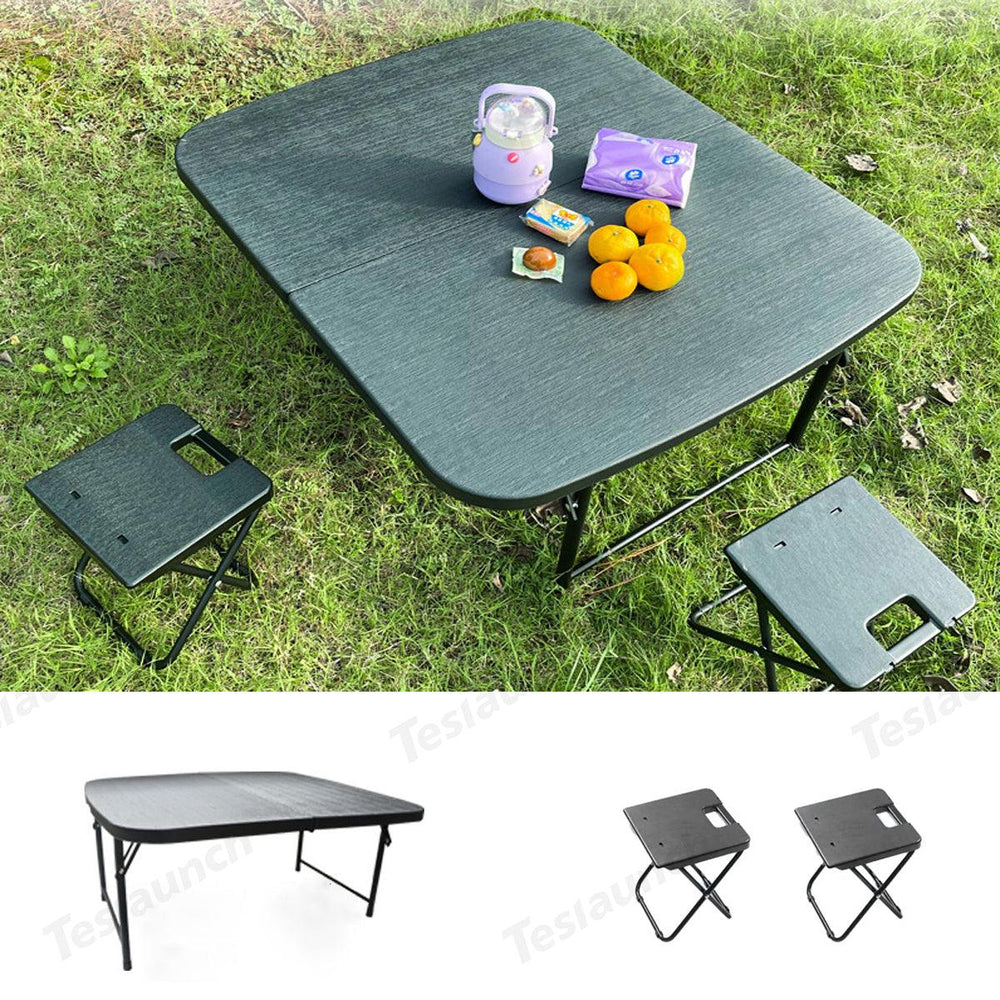 Upgraded Camping Folding Table Travel & Trunk Storage for Tesla Model Y Juniper 2025+ - Evooor