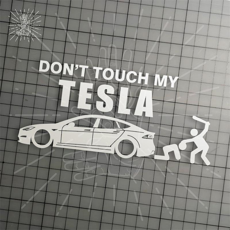 Model 3/Y/S/X Don't Touch My Car Humorous Decorative Sticker For Tesla - Evooor