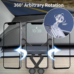 Model 3/Y Felixble Phone Mount Holder, Compatible with 4.7-6.7inch Phone, 360° Rotating Head For Tesla(2017-2023) - Evooor