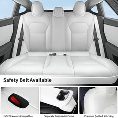 Luxury Highland Seat Cover for 2024+ Tesla Model 3 - Complete Protection and Style! - Evooor