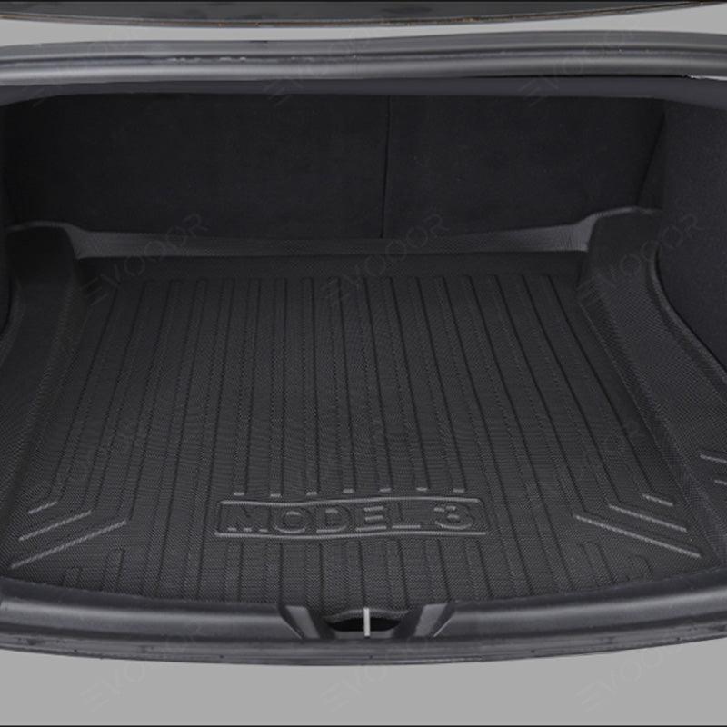 2024 Model 3 Highland All-Weather Floor Mats Full Set Trunk Mat Cargo Mat Frunk Cargo Liner for Tesla - Evooor