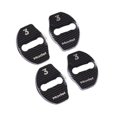 Tesla Model 3/Y Door Latch Lock Covers CF Coated (Set Of 4) - Evooor
