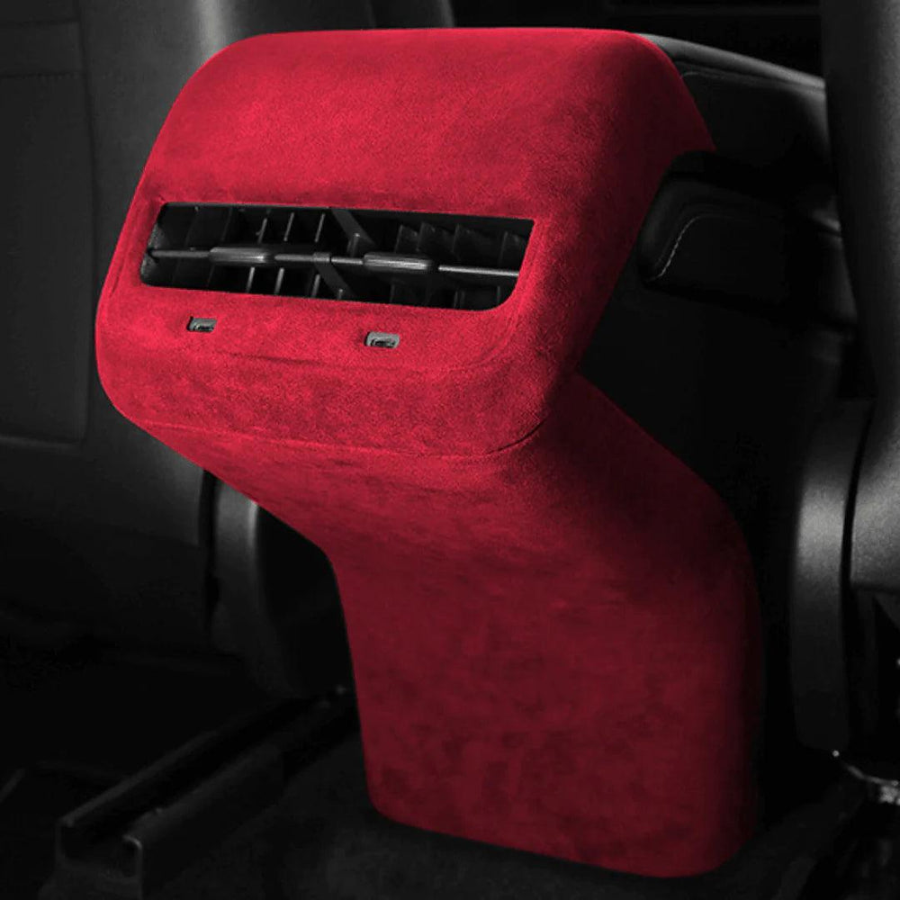 Model 3/Y Alcantara Rear AC Vent Anti-kick Cover for Tesla(2017-2023) - Evooor