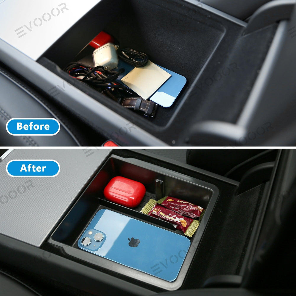 2024 Model 3 Highland Center Console & Armrest Storage Box for Tesla - Evooor